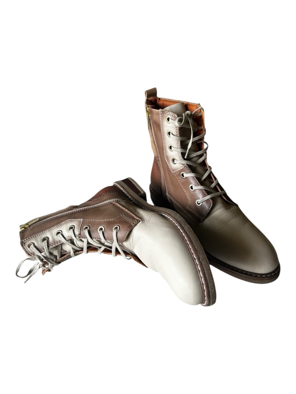 Vintage PIKOLINOS Aldaya W8J-8966C1 Two-Tone Leather Ankle w Sole Stitching